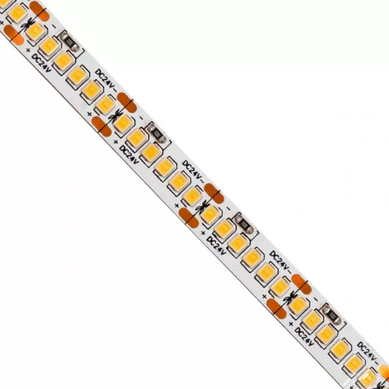 GloboStar® 70242 Ταινία LED SMD 2835 5m 16W/m 240LED/m 2720lm/m 120° DC 24V IP20 Θερμό Λευκό 3000K