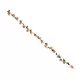 GloboStar® 09024 Τεχνητό Κρεμαστό Φυτό Διακοσμητική Γιρλάντα Μήκους 2.2 μέτρων με 18 X Άνθη Κερασιάς Ροζ Σομόν