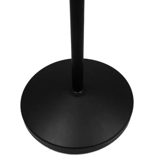 Μοντέρνο Φωτιστικό Δαπέδου Μονόφωτο Μεταλλικό Μαύρο Φ15 GloboStar AUDREY BLACK 01468