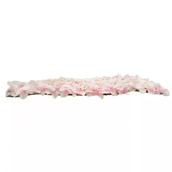 GloboStar® 78322 Συνθετικό Πάνελ Φυλλωσιάς - Κάθετος Κήπος Άγρια Ορτανσία Ροζ/Λευκό Μ60 x Υ40 x Π5cm