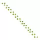 GloboStar® 78116 Τεχνητό Κρεμαστό Φυτό Διακοσμητική Γιρλάντα Λουλουδιών με 30 Πράσινα Φύλλα Σφενδάμης M20 x Υ220 x Π20cm