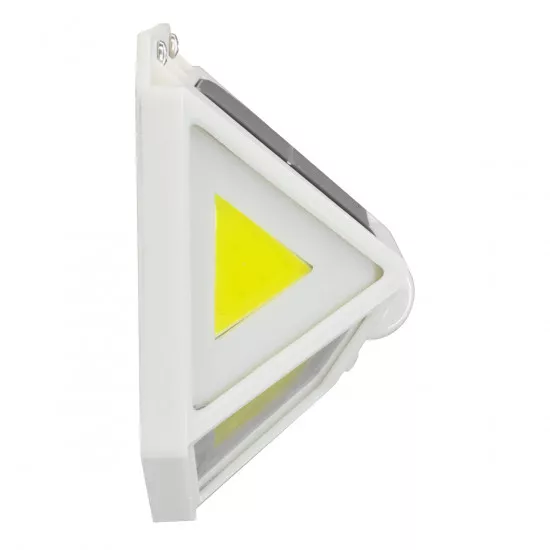 GloboStar® 71497 Αυτόνομο Ηλιακό Φωτιστικό LED COB 10W 1000lm με Ενσωματωμένη Μπαταρία 1200mAh - Φωτοβολταϊκό Πάνελ με Αισθητήρα Ημέρας-Νύχτας και PIR Αισθητήρα Κίνησης Αδιάβροχο IP65 Ψυχρό Λευκό 6000K