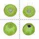 GloboStar® 71593 Αυτόνομο Ηλιακό Φωτιστικό Υφασμάτινη Πράσινη Μπάλα Φ30cm LED SMD 1W 100lm με Ενσωματωμένη Μπαταρία 1200mAh - Φωτοβολταϊκό Πάνελ με Αισθητήρα Ημέρας-Νύχτας Αδιάβροχο IP65 Ψυχρό Λευκό 6000K