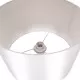 GloboStar® ASHLEY 00826 Μοντέρνο Φωτιστικό Δαπέδου Μονόφωτο Μεταλλικό Λευκό με Καπέλο και Ξύλινη Λεπτομέρεια Φ40 x Υ145cm