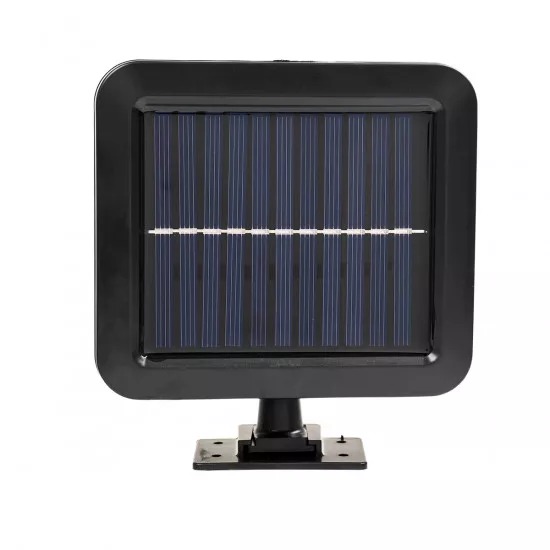 GloboStar® 71462 Αυτόνομος Ηλιακός Προβολέας LED 128 4 x COB 30W 1600lm με Ενσωματωμένη Μπαταρία 2400mAh - Φωτοβολταϊκό Πάνελ με Αισθητήρα Ημέρας-Νύχτας - PIR Αισθητήρα Κίνησης Αδιάβροχο IP65 Ψυχρό Λευκό 6000K
