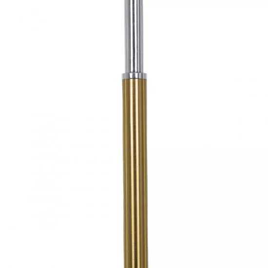 GloboStar® VERSA 00832 Μοντέρνο Φωτιστικό Δαπέδου Μονόφωτο Μεταλλικό Μπρονζέ Χρυσό με Μαύρη Μαρμάρινη Βάση Φ14.5 x Υ155cm