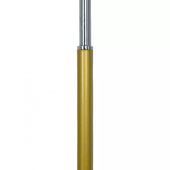 GloboStar® VERSA 00833 Μοντέρνο Φωτιστικό Δαπέδου Μονόφωτο Μεταλλικό Χρυσό με Μαύρη Μαρμάρινη Βάση Φ14.5 x Υ155cm