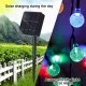 Γιρλάντα 4.25 Μέτρων με Controller 8 Προγραμμάτων Φωτισμού - 30 LED 3W με Ενσωματωμένη Μπαταρία 600mAh - Φωτοβολταϊκό Πάνελ - Αισθητήρα Ημέρας-Νύχτας - Βάση Κήπου & Σκούρο Πράσινο Καλώδιο Αδιάβροχη IP65 Πολύχρωμη RGB Μ4.25m GloboStar® 85701