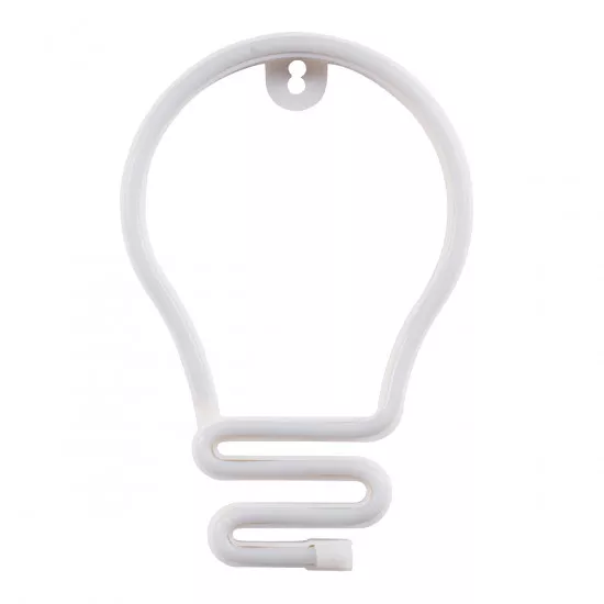 GloboStar® 78576 Φωτιστικό Ταμπέλα Φωτεινή Επιγραφή NEON LED Σήμανσης LAMP 5W με Καλώδιο Τροφοδοσίας USB - Μπαταρίας 3xAAA (Δεν Περιλαμβάνονται) - Ψυχρό Λευκό 6000K