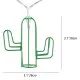 GloboStar® 79801 Διακοσμητική Γιρλάντα Green Cactus 3 Μέτρα με Διακόπτη On/Off - 20 LED 6W με Μπαταρίες 2xAA & Διάφανο Καλώδιο Αδιάβροχη IP44 Ψυχρό Λευκό 6000K Μ3m