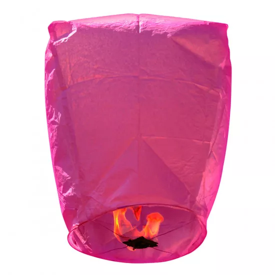 35215 Ιπτάμενο Φαναράκι - Sky Lantern για Δεξιώσεις - Γιορτές - Φούξια Φ40 x Υ70cm