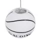 GloboStar® SPALDING NBA 01031 Μοντέρνο Κρεμαστό Παιδικό Φωτιστικό Οροφής Μονόφωτο Λευκό Μαύρο Γυαλίνο Φ25 x Υ25cm