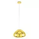 GloboStar® CRISTIN 00760 Μοντέρνο Κρεμαστό Φωτιστικό Οροφής Μονόφωτο Χρυσό Γυάλινο Φ30 x Υ19cm