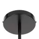 GloboStar® ZANE 00784 Μοντέρνο Φωτιστικό Οροφής Πολύφωτο Μαύρο Μεταλλικό Ράγα Φ70 x Y100cm