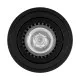 GloboStar® AKIRA 60617 Επιφανειακό Κινούμενο Στρόγγυλο Φωτιστικό Σποτ Αλουμινίου με Ντουί GU10 AC 220-240V IP44 Φ8 x Υ10cm - Μαύρο - 5 Years Warranty