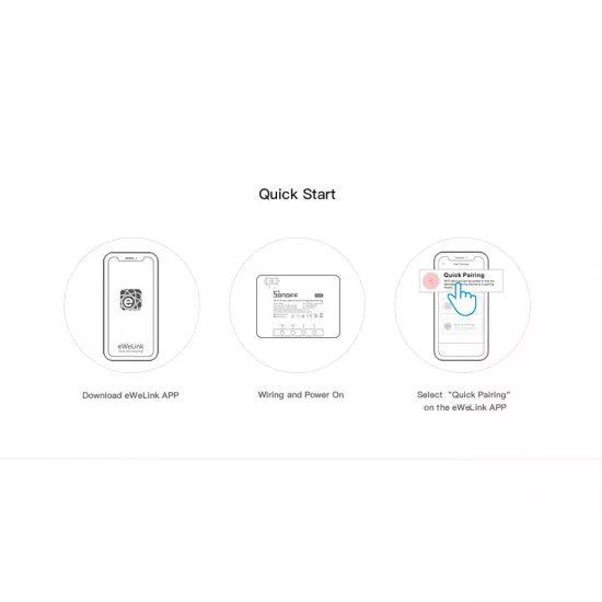 GloboStar® 80060 SONOFF POWR3 - Wi-Fi Smart High Power Switch - 25A/5500W