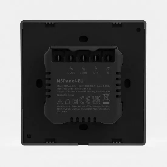 GloboStar® 80058 SONOFF NSPanel-EU - Wi-Fi Smart Scene Wall Switch(86/EU Type) - Integrated HMI Panel - Smart Temperature Control