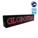 GloboStar® 90301 Κυλιόμενη Ψηφιακή Επιγραφή P10 LED SMD AC 220-240V με Wi-Fi - Αδιάβροχή IP54 - Διπλής Όψης - Μ104 x Π12 x Υ20cm Κόκκινο