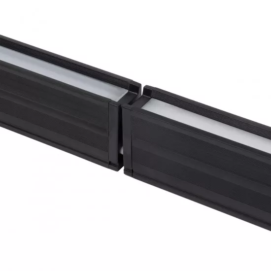 GloboStar® OFFICE 61023 Γραμμικό Φωτιστικό Οροφής Linear LED CCT 18W 2230lm 120° AC 220-240V Μ120 x Π2 x Υ4cm Ψυχρό Λευκό 6000K - Μαύρο - 3 Years Warranty