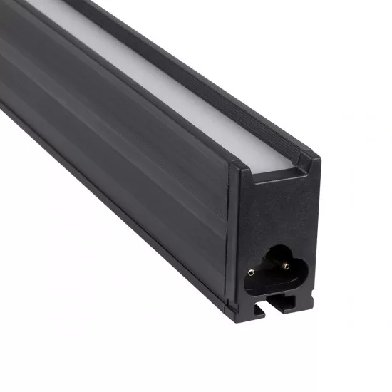 GloboStar® MARKET 61021 Γραμμικό Φωτιστικό Οροφής Linear LED CCT 18W 2200lm 60° AC 220-240V Μ120 x Π2 x Υ4cm Φυσικό Λευκό 4500K - Μαύρο - 3 Years Warranty