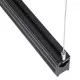 GloboStar® MARKET 61020-1 Γραμμικό Κρεμαστό Φωτιστικό Linear LED CCT 18W 2230lm 60° AC 220-240V Μ120 x Π2 x Υ4cm Ψυχρό Λευκό 6000K - Μαύρο - 3 Years Warranty
