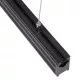 GloboStar® MARKET 61020-1 Γραμμικό Κρεμαστό Φωτιστικό Linear LED CCT 18W 2230lm 60° AC 220-240V Μ120 x Π2 x Υ4cm Ψυχρό Λευκό 6000K - Μαύρο - 3 Years Warranty