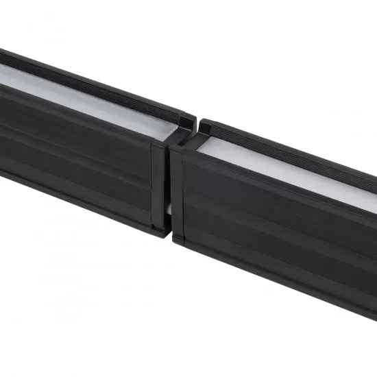 GloboStar® MARKET 61021-1 Γραμμικό Κρεμαστό Φωτιστικό Linear LED CCT 18W 2200lm 60° AC 220-240V Μ120 x Π2 x Υ4cm Φυσικό Λευκό 4500K - Μαύρο - 3 Years Warranty