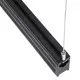 GloboStar® OFFICE 61023-1 Γραμμικό Κρεμαστό Φωτιστικό Linear LED CCT 18W 2230lm 120° AC 220-240V Μ120 x Π2 x Υ4cm Ψυχρό Λευκό 6000K - Μαύρο - 3 Years Warranty