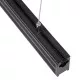 GloboStar® OFFICE 61024-1 Γραμμικό Κρεμαστό Φωτιστικό Linear LED CCT 18W 2200lm 120° AC 220-240V Μ120 x Π2 x Υ4cm Φυσικό Λευκό 4500K - Μαύρο - 3 Years Warranty