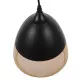 GloboStar® CONNOR 10001231 Vintage Κρεμαστό Φωτιστικό Οροφής Μονόφωτο Μαύρο Μεταλλικό με Γυαλί Καμπάνα Φ20 x Y21cm