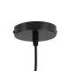 GloboStar® MAVERICK 00945 Μοντέρνο Κρεμαστό Φωτιστικό Οροφής Μονόφωτο Μαύρο Μεταλλικό Γυάλινο Μπάλα Φ15 x Υ15cm