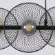 GloboStar® VERONA 00587 Μοντέρνο Κρεμαστό Φωτιστικό Οροφής Πολύφωτο Μαύρο Μεταλλικό Πλέγμα Μ100 x Π28 x Υ20cm
