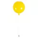 GloboStar® BALLOON 00651 Μοντέρνο Παιδικό Φωτιστικό Οροφής Μονόφωτο Κίτρινο Πλαστικό Μπάλα Φ30 x Υ33cm
