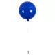 GloboStar® BALLOON 00654 Μοντέρνο Παιδικό Φωτιστικό Οροφής Μονόφωτο Μπλε Πλαστικό Μπάλα Φ30 x Υ33cm