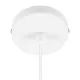 GloboStar® 36217 HANNA Μοντέρνο Κρεμαστό Φωτιστικό Οροφής Ανάρτηση με Λευκό Ντουί E27 για Τοποθέτηση Καπέλων Φωτιστικών Μονόφωτο Λευκό Φ4 x Y110cm