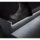 GloboStar® 70843-3M Προφίλ Αλουμινίου για Σκαλοπάτια Μαύρο με Μαύρο Οπάλ Κάλυμμα Up / Down για 2 Σειρές Ταινίας LED Πατητό - Press On με Αντιολισθητικό Ελαστικό Σιλικόνης 3 Μέτρα