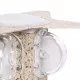GloboStar® WALLLIGHT-CINA 90659 Φωτιστικό Τοίχου - Απλίκα LED 10W 1000lm 10° AC 220-240V Αδιάβροχο IP65 Μ18.5 x Π18.5 x Υ8.5cm με Αυτόματα Προγράμματα Εναλλαγής Χρωμάτων Πολύχρωμο RGB - Μπεζ της Άμμου - 3 Years Warranty