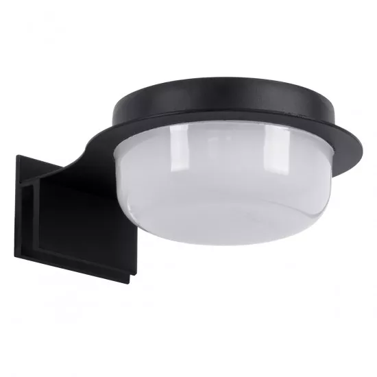 GloboStar® KIARA 60400 Μοντέρνο Φωτιστικό Τοίχου - Απλίκα Καθρέπτη Μπάνιου με 3 Τρόπους Τοποθέτησης LED 5W 560lm 120° AC 220-240V IP44 Μ10 x Π13 x Υ3cm - Φυσικό Λευκό 4500K - Μαύρο - 3 Years Warranty