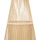 GloboStar® AZORES 01755 Vintage Φωτιστικό Δαπέδου Μονόφωτο Μπεζ Ξύλινο Bamboo Πλέγμα Φ40 x Υ150cm