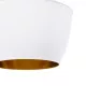 GloboStar® SHANGHAI WHITE 01026 SET 3 Μοντέρνα Κρεμαστά Φωτιστικά Οροφής Μονόφωτα Λευκά Μεταλλικά Καμπάνα