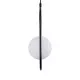 GloboStar® HAMBURG 00589 Μοντέρνο Κρεμαστό Φωτιστικό Οροφής Μονόφωτο Μαύρο Μεταλλικό Γυάλινο Μπάλα Μ20 x Π15 x Υ40cm