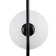 GloboStar® HAMBURG 00589 Μοντέρνο Κρεμαστό Φωτιστικό Οροφής Μονόφωτο Μαύρο Μεταλλικό Γυάλινο Μπάλα Μ20 x Π15 x Υ40cm