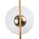 GloboStar® HAMBURG 00592 Μοντέρνο Κρεμαστό Φωτιστικό Οροφής Μονόφωτο Χρυσό Μεταλλικό Γυάλινο Μπάλα Μ25 x Π20 x Υ50cm