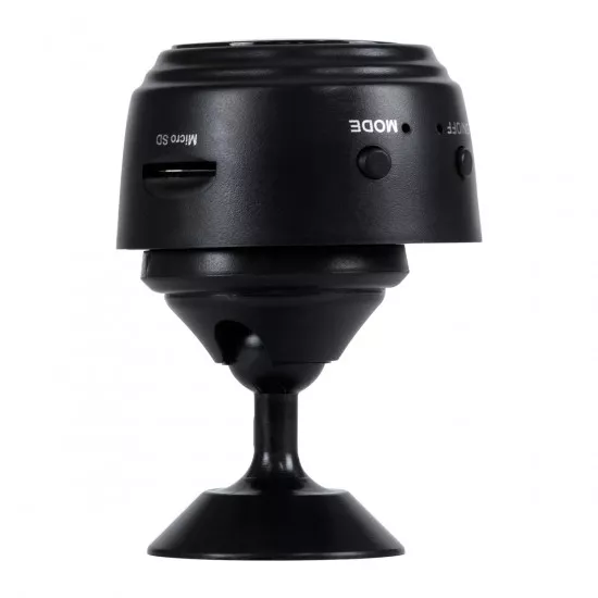 GloboStar® 86004 WIFI 2.4G IP CAMERA 1.0MP 1080P - Έξυπνη Κρυφή IP Κάμερα WiFi 1080P 150° Παρακολούθησης με Νυχτερινή Λήψη & Αισθητήρα Κίνησης - Μαύρο