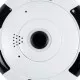 GloboStar® 86027 Επαναφορτιζόμενη Επιτοίχια IP Camera 1080P WiFi 360° Μοιρών - 6200mAh - Νυχτερινή Όραση με LED IR - Διπλή Κατέυθυνση Ομιλίας - Ανιχνευτή Κίνησης - Νυχτερινή Λήψη - 25 Μέρες Stand By - Λευκό Μαύρο
