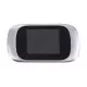 GloboStar® 86067 Επαναφορτιζόμενη Ψηφιακή Έξυπνη Camera Εξώπορτας 90° Μοιρών με Έγχρωμη Οθόνη 2.8" Inches - USB - Νυχτερινή Όραση με LED IR - Κουδούνι - Ασημί