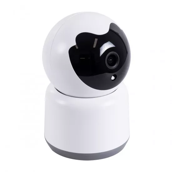 GloboStar® 86072 Table Camera WiFi HD 1080P 3MP 350° Two Way Audio & Motion Detection - Επιτραπέζια Κάμερα WiFi HD 1080P 350° Διπλή Κατέυθυνση Ομιλίας με Ανιχνευτή Κίνησης - Following Face Auto Tracking - Λευκό