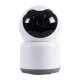 GloboStar® 86072 Table Camera WiFi HD 1080P 3MP 350° Two Way Audio & Motion Detection - Επιτραπέζια Κάμερα WiFi HD 1080P 350° Διπλή Κατέυθυνση Ομιλίας με Ανιχνευτή Κίνησης - Following Face Auto Tracking - Λευκό