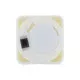 GloboStar® CANDLE 79538 ΣΕΤ 12 x Διακοσμητικά Realistic Κεράκια με LED Εφέ Κινούμενης Φλόγας - Μπαταρίας 12 x CR2032 Θερμό Λευκό 2700K Μπεζ L3.5 x W3.5 x H3.5cm