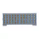 GloboStar® FLOOD-TENA 90221 Προβολέας Wall Washer για Φωτισμό Κτιρίων LED 72W 6480lm 10° DC 24V Αδιάβροχο IP65 L46.5 x W7 x H16.5cm Θερμό Λευκό 2700K - Ασημί - 3 Years Warranty
